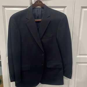 John Nordstrom Men’s Modern 2 button Dark Navy Blue Suit